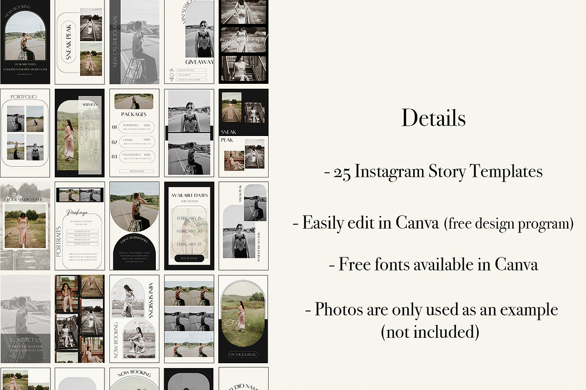 Instagram Templates for Photographer, a Social Media Template by Wild Wander Collective (Photo 4 of 6)