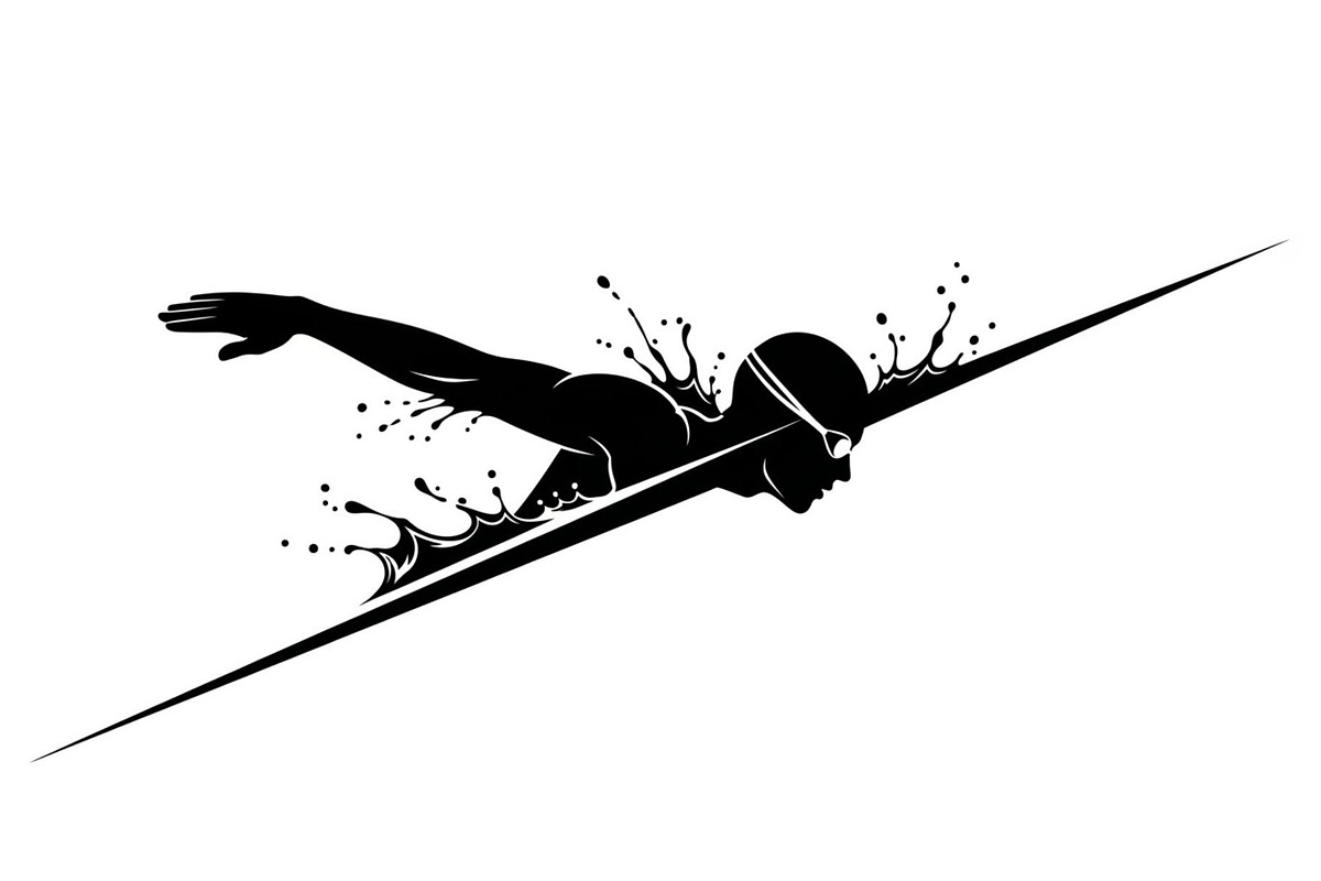 Swimming Sport Silhouette Vector Bun, an Illustration by jahid234 (Photo 19 of 51)