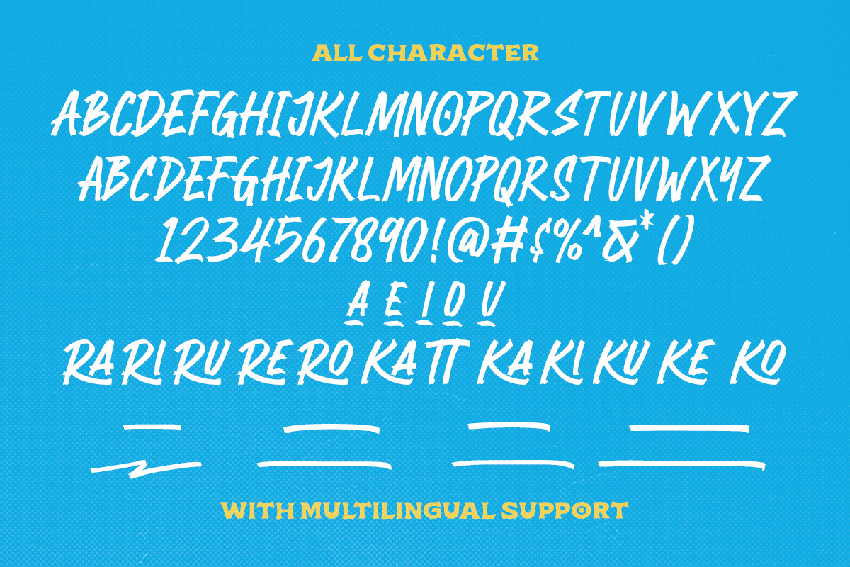 Moon Slayer - Display Brush Font, a Font by Letterhend Studio (Photo 9 of 9)