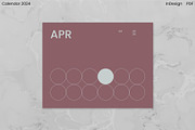Minimalist Calendar 2024 (InDesign), an Object Graphic by Kessens (Thumbnail 10 of 28)