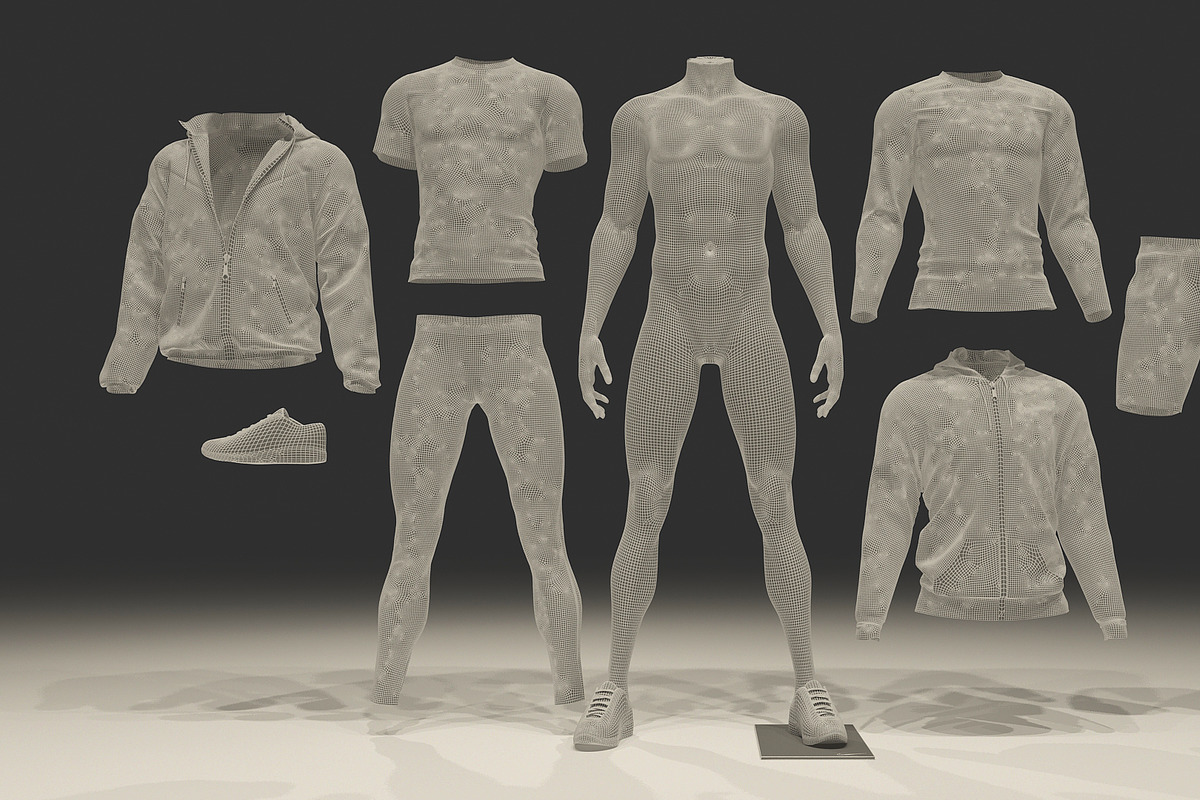 Male mannequin pack 1, a Characters & Person 3D Model by mrGarret (Photo 18 of 20)