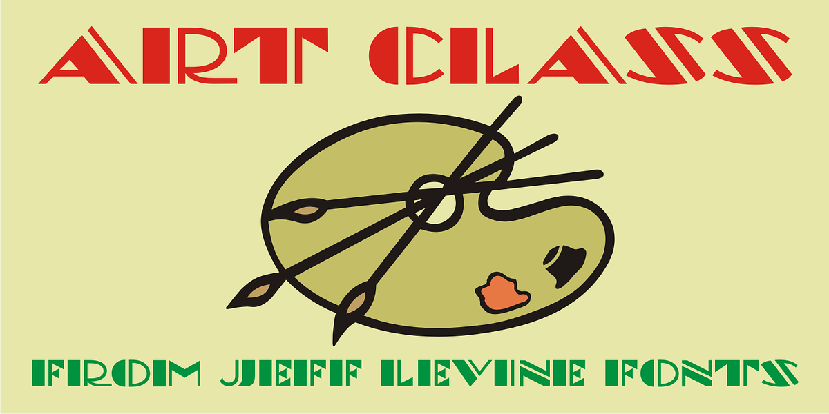 Art Class JNL, a Font by Jeff Levine Fonts