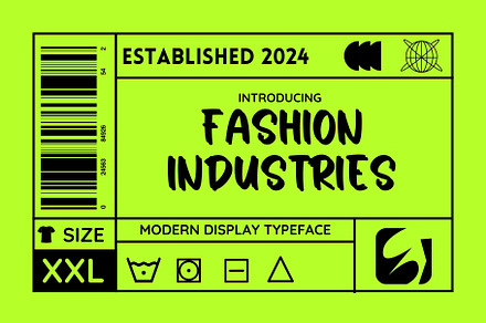 Fashion Industries, a Symbol Font by Aditastudios