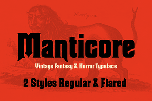 Manticore Gothic Horror Fantasy Font