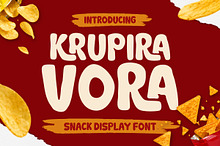 Krupira Vora - Snack Display Font