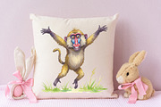 Cute Summer Safari Animals Clipart, an Illustration by RobertsArt (Thumbnail 3 of 7)