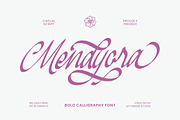 Mendyora Bold Calligraphy Font, a Script Font by Letterena Studios Script (Thumbnail 1 of 15)