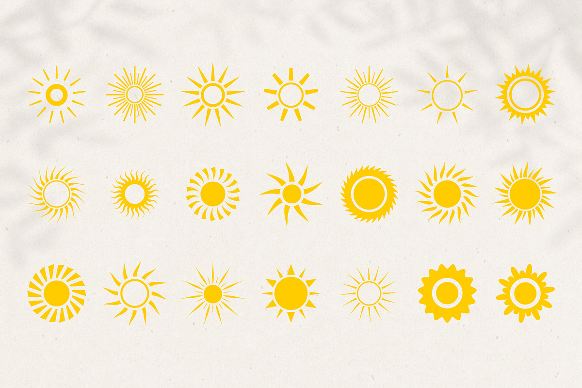 105 Sun Symbols, an Object Illustration by PixMarket (Photo 5 of 9)