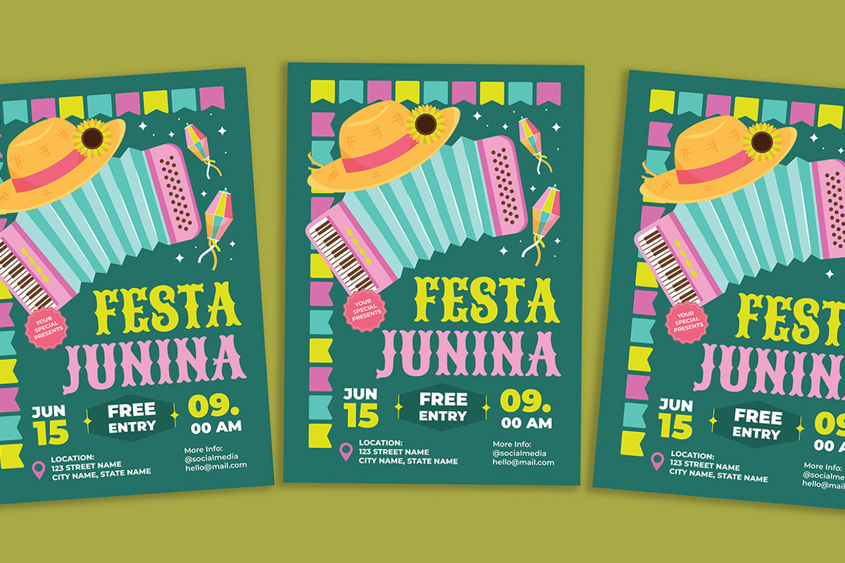 Festa Junina Festival Flyer, a Flyer Template by Gumico Studio. (Photo 1 of 3)