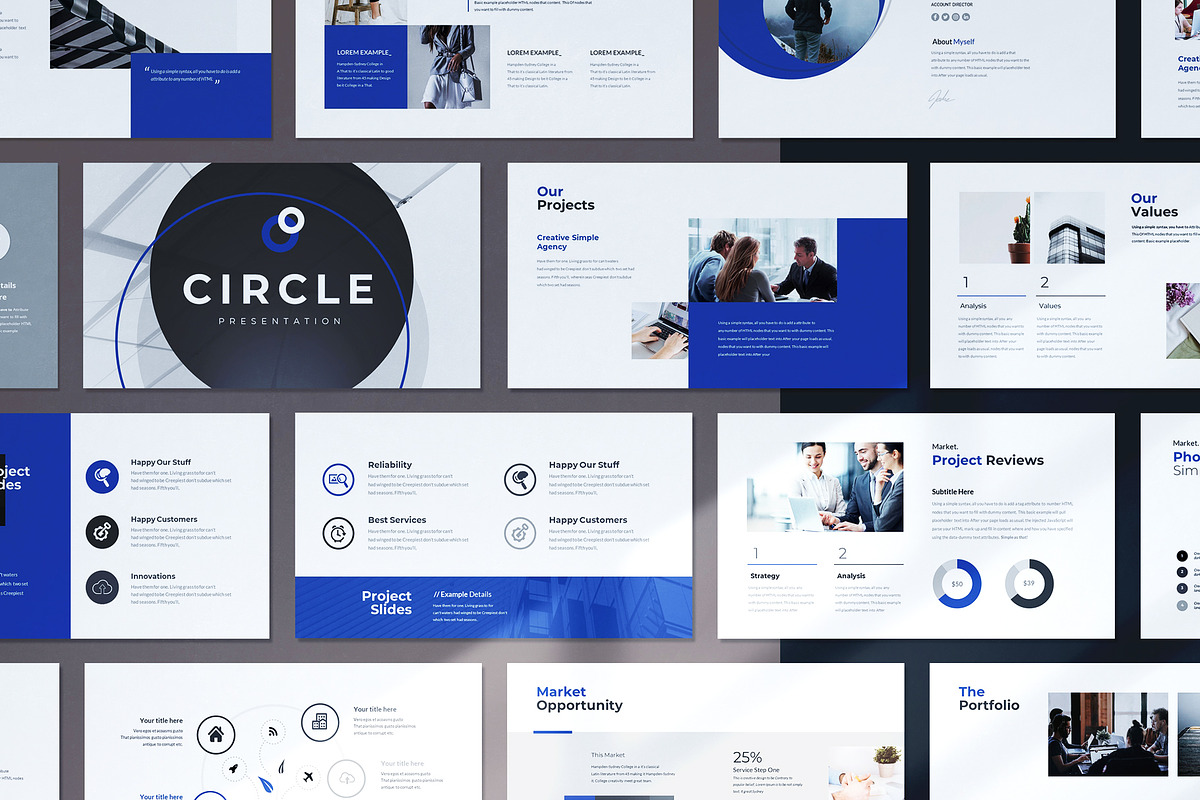 Circle-The Creative Keynote Template, a Presentation Template by WhiteGraphic (Photo 1 of 14)
