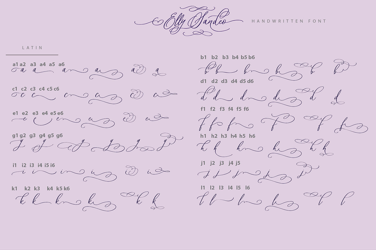 Elly Sandeo Wedding Cyrillic font, a Script Font by IraDvilyuk (Photo 13 of 18)