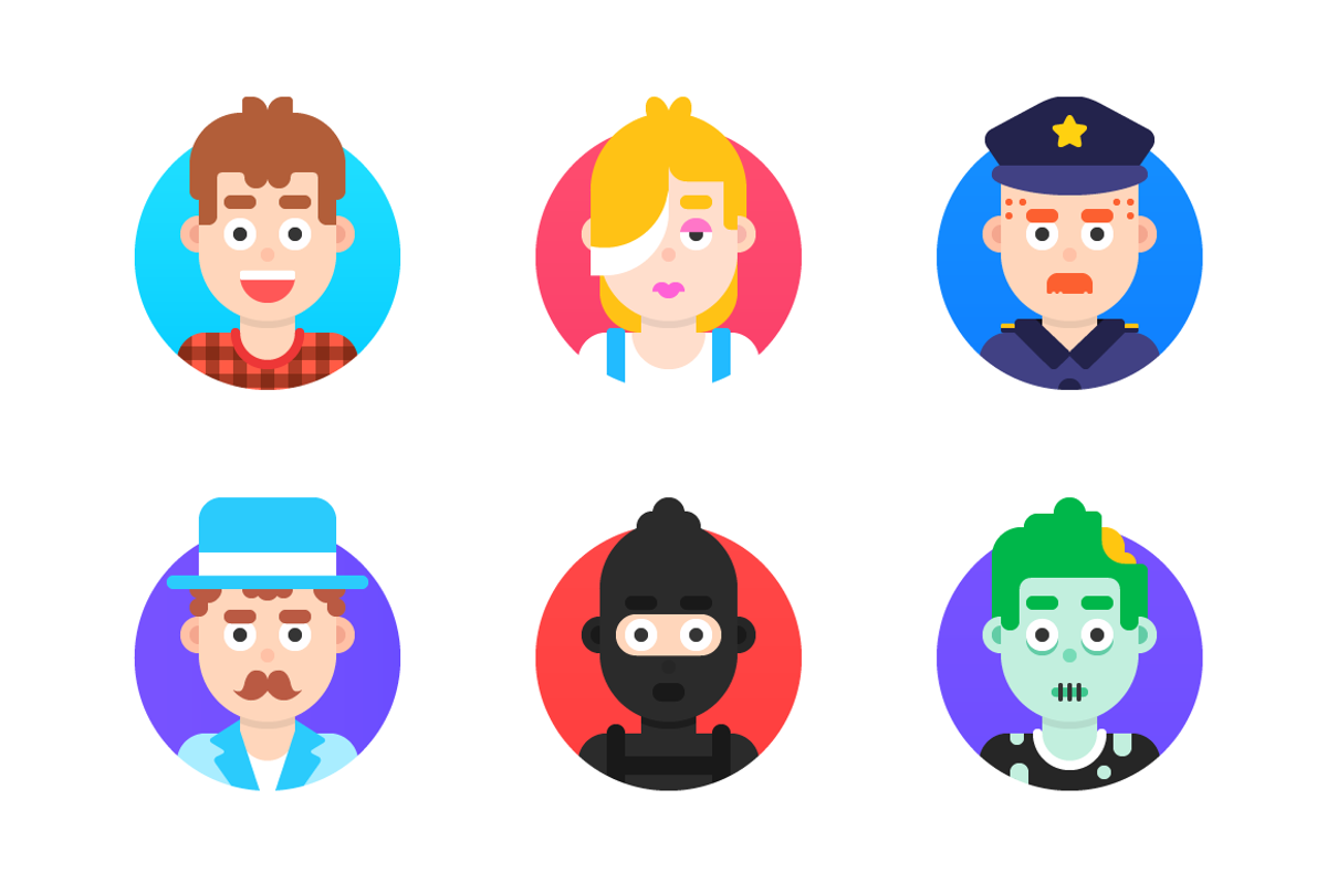 Flat avatars, an Icon by bart9339 (Photo 1 of 2)