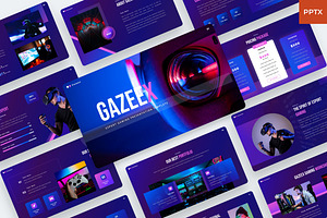 Gazeex - eSport Gaming PowerPoint, a Presentation Template by BeadyLab