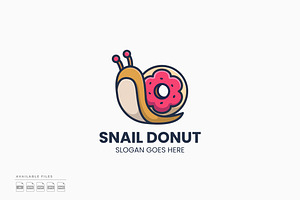 Snail Donut Logo, a Design Template by Zeer Graphic