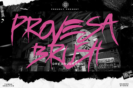 Provesa - Brush Font, a Handwritten Font by Dhabee