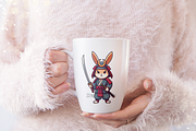 kawaii samurai rabbit, an Object Graphic by DreamerStarCo (Thumbnail 2 of 5)