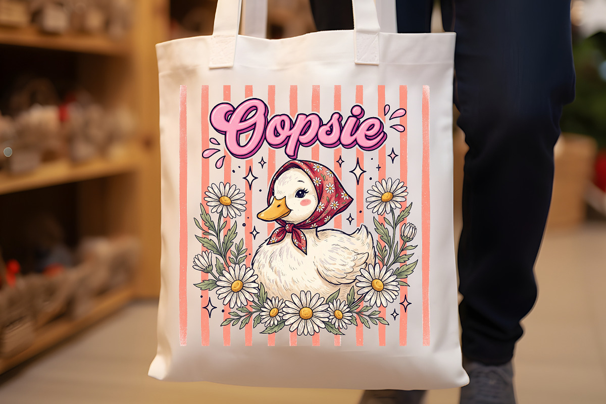 Cute Duck Daisy Vintage PNG, a Work Illustration by Sublimation Artist (Photo 8 of 9)