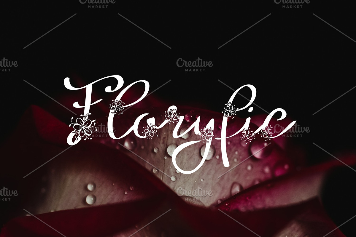 Floryfic Font preview 5