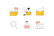 24 Cute 404 Illustrations. Chaos Cat, an Empty State Illustration by BadBrother (Thumbnail 10 of 14)