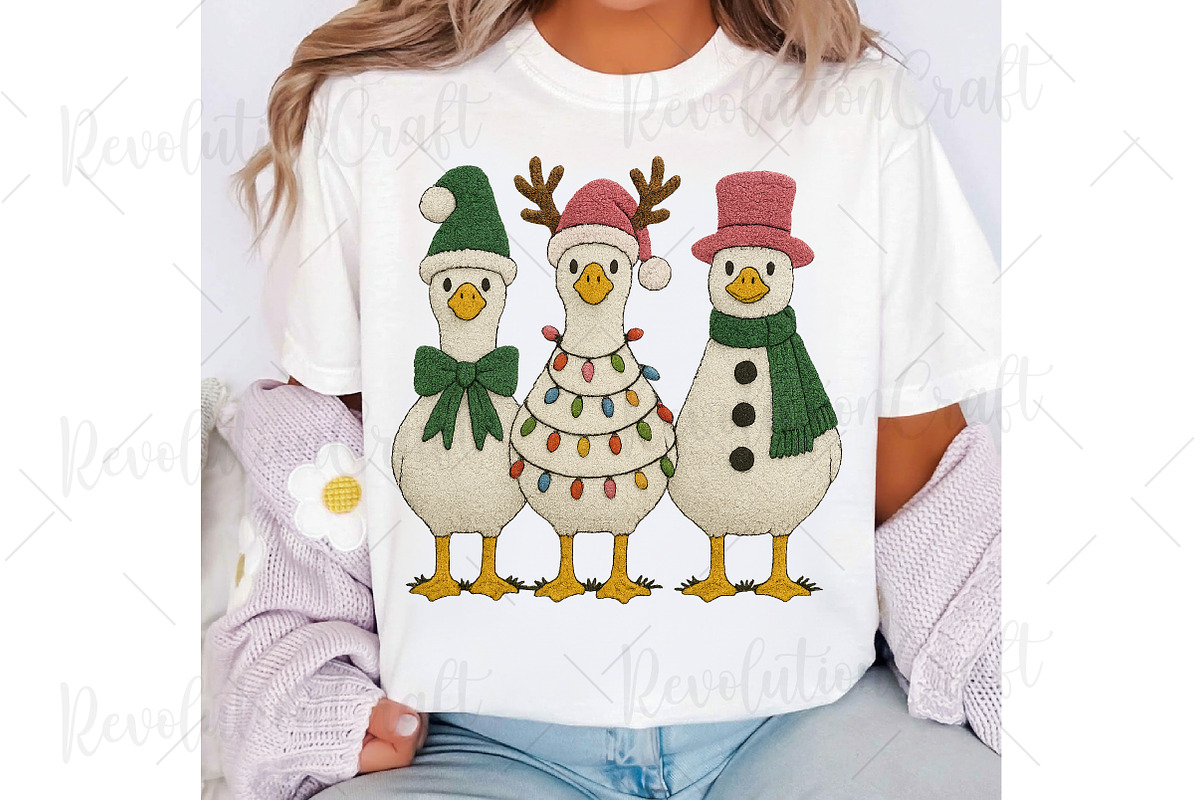 Christmas Crochet Silly Goose Png, an Illustration by OK Design (Photo 5 of 6)