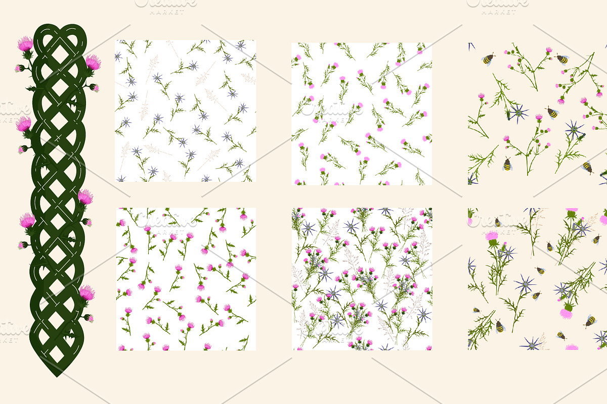 Thistle - meadow flower, an Illustration by MariiaVasilenko (Photo 4 of 6)