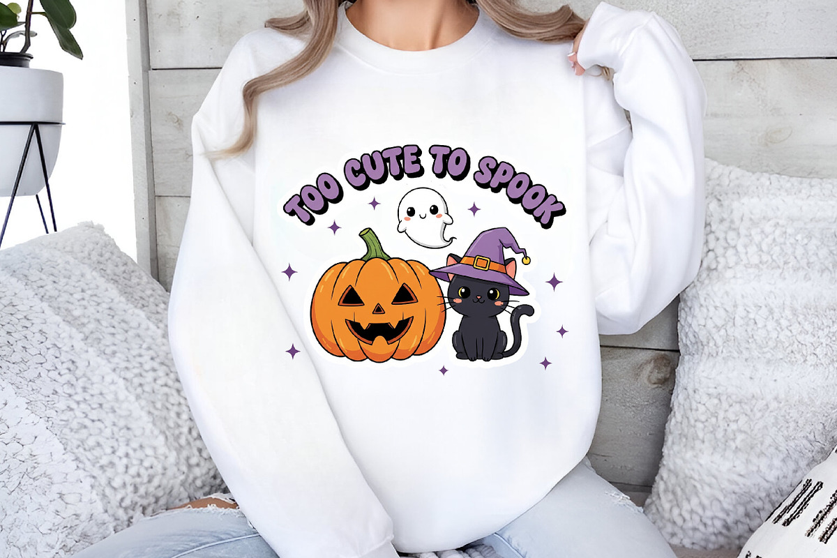 To Cute To Spook Halloween T-Shirts, an Illustration by DreamArtGraphic (Photo 2 of 5)