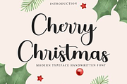 Cherry Christmas, a Handwritten Font by FreshTypeINK (Thumbnail 1 of 8)