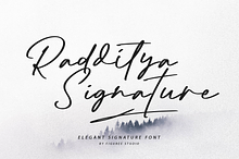 Radditya Signature - Elegant Font