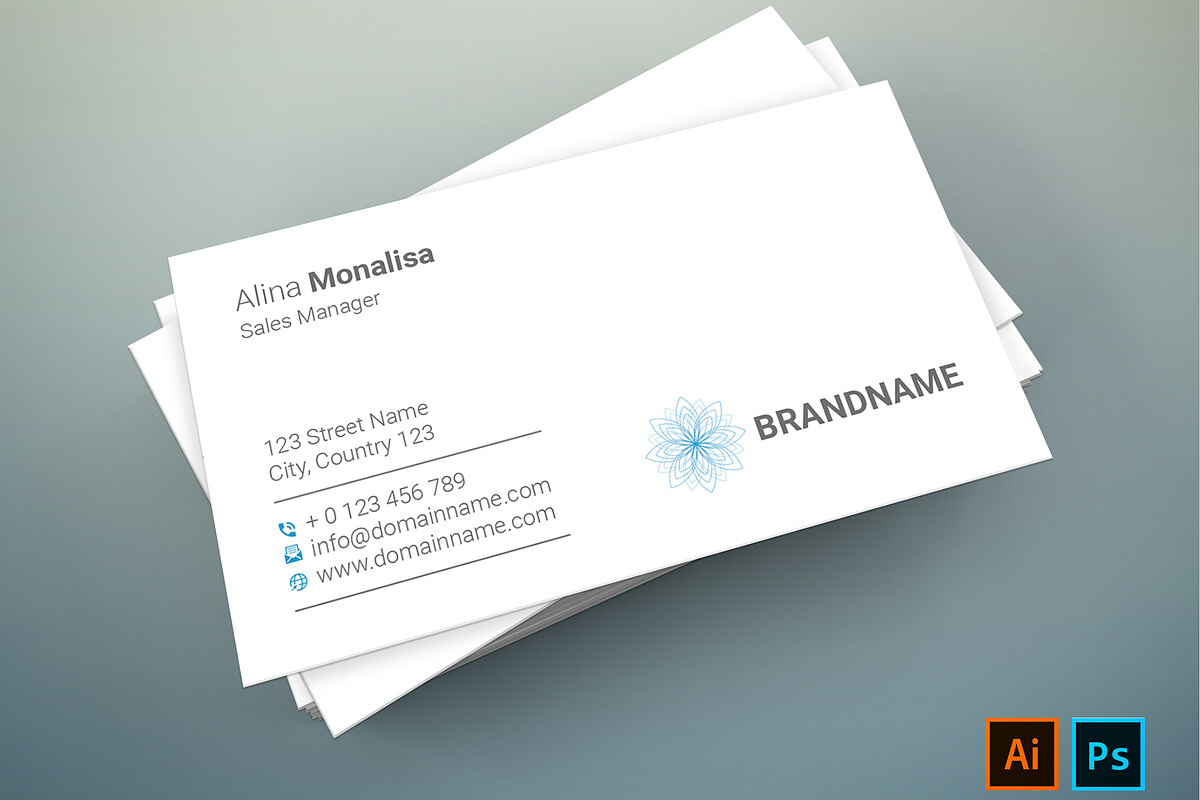 Professional Business Card Template, a Business Card Template by designSultan (Photo 3 of 6)