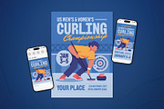 US Curling Championship Flyer Set, a Flyer Template by The Good Store (Thumbnail 1 of 2)