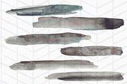 34 Moody Watercolor Brush Strokes, a Texture Graphic by Tubigan Art (Thumbnail 6 of 6)