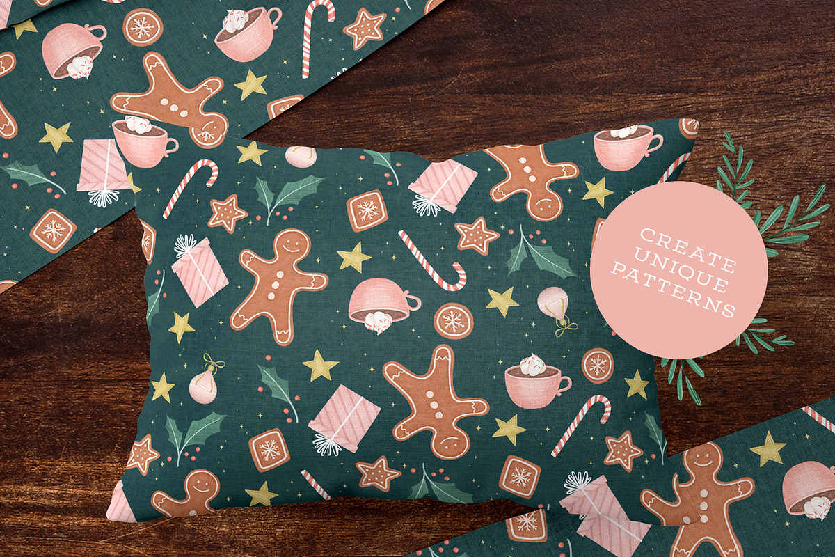 Textured Christmas Illustrations, a Texture Illustration by Ramona Schratt (Photo 3 of 4)