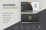 Elegant Business Card Template, a Business Card Template by GFXCity (Thumbnail 1 of 3)