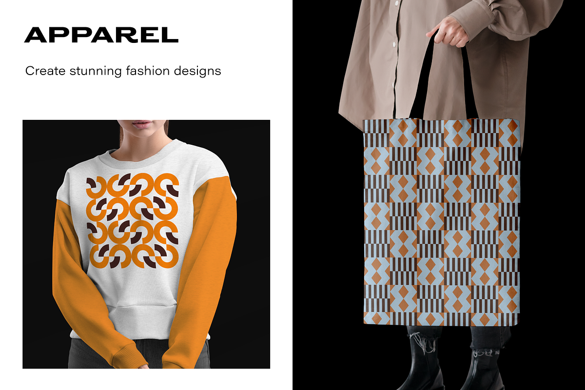 Seamless Geometric Patterns Set, a Pattern Graphic by Katedsgn (Photo 4 of 10)