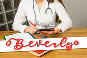 Stethoscope Script - A Nurse Font, a Script Font by CraftyLittleNodes (Thumbnail 6 of 10)