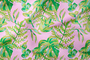Crayon Botanical Seamless Patterns, a Pattern Graphic by Lucyinyourheart (Thumbnail 10 of 10)
