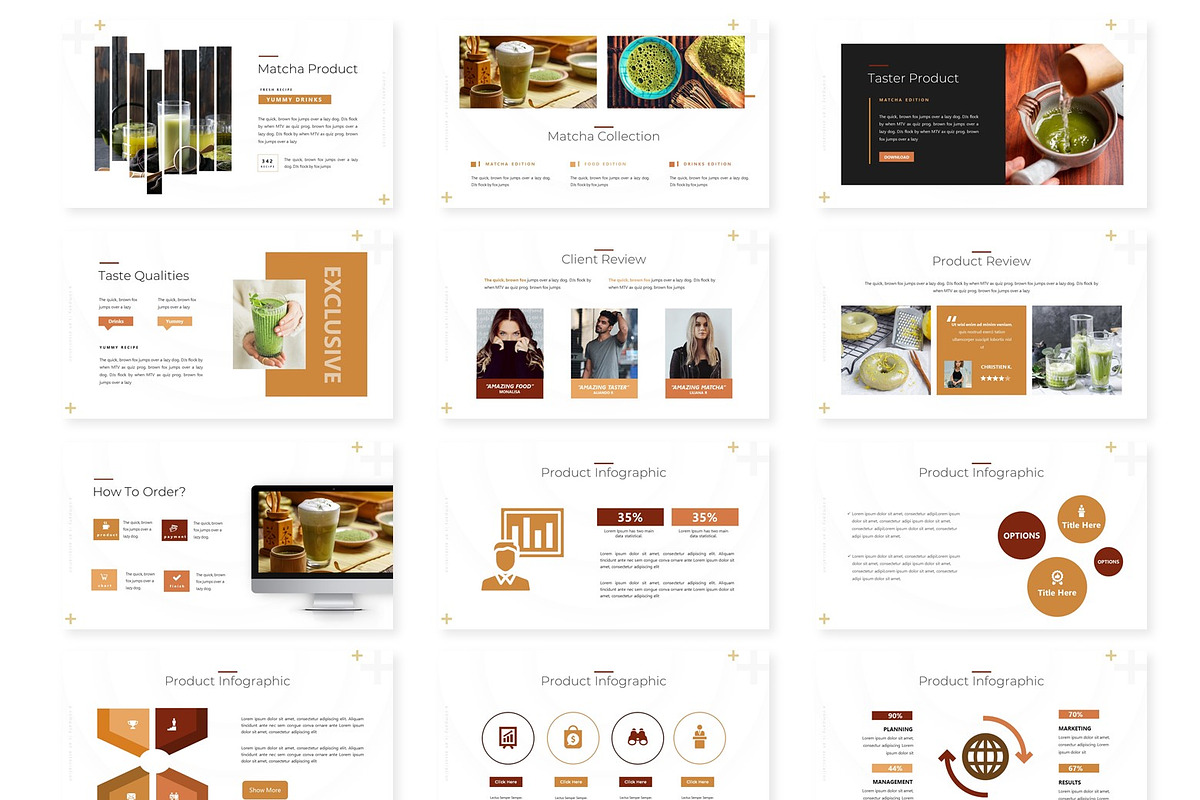 Matcha - Powerpoint Template, a Presentation Template by AQR Studio