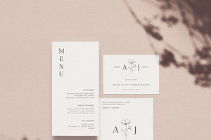 ELEGANT MODERN WEDDING 30 Cards