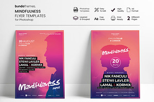 Mindfulness Event and Festival Flyer