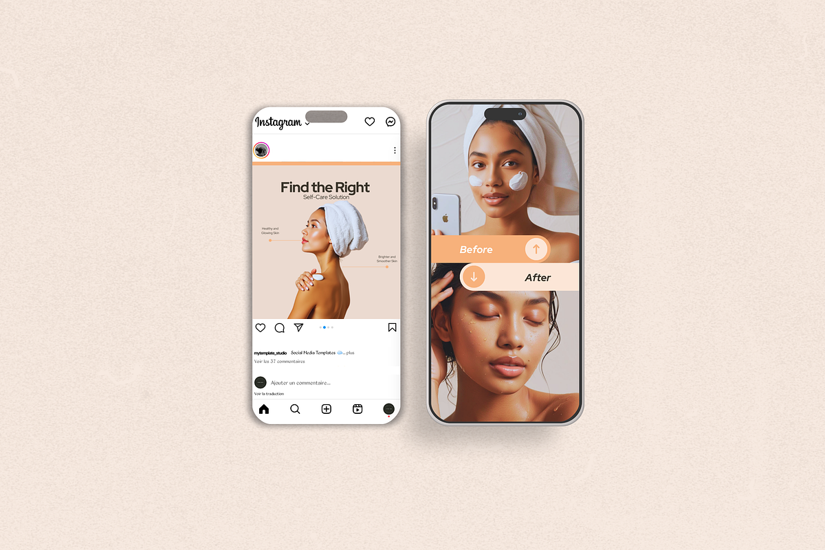 Skincare Instagram Templates, a Social Media Template by My Template Studio (Photo 9 of 26)