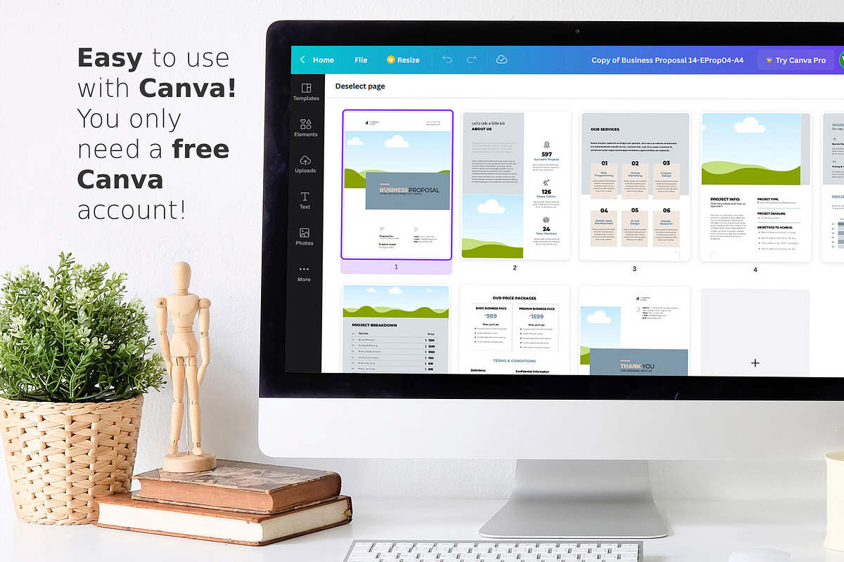 Canva Proposal Template, a Marketing Template by Sabin (Photo 5 of 7)