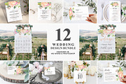 Blush Floral Wedding Invitation Set, an Invitation Template by DesignDevisers (Thumbnail 1 of 15)