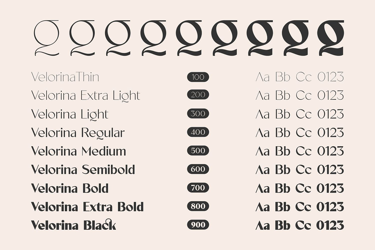 Velorina Font Family, a Sans Serif Font by Asenbayu (Photo 3 of 14)
