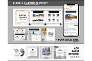 Instagram Post Templates for Airbnb, a Social Media Template by Templatables (Thumbnail 6 of 12)