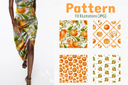 Tangerines — Watercolor Illustration, a Food Illustration by Andre_Eva (Thumbnail 9 of 11)