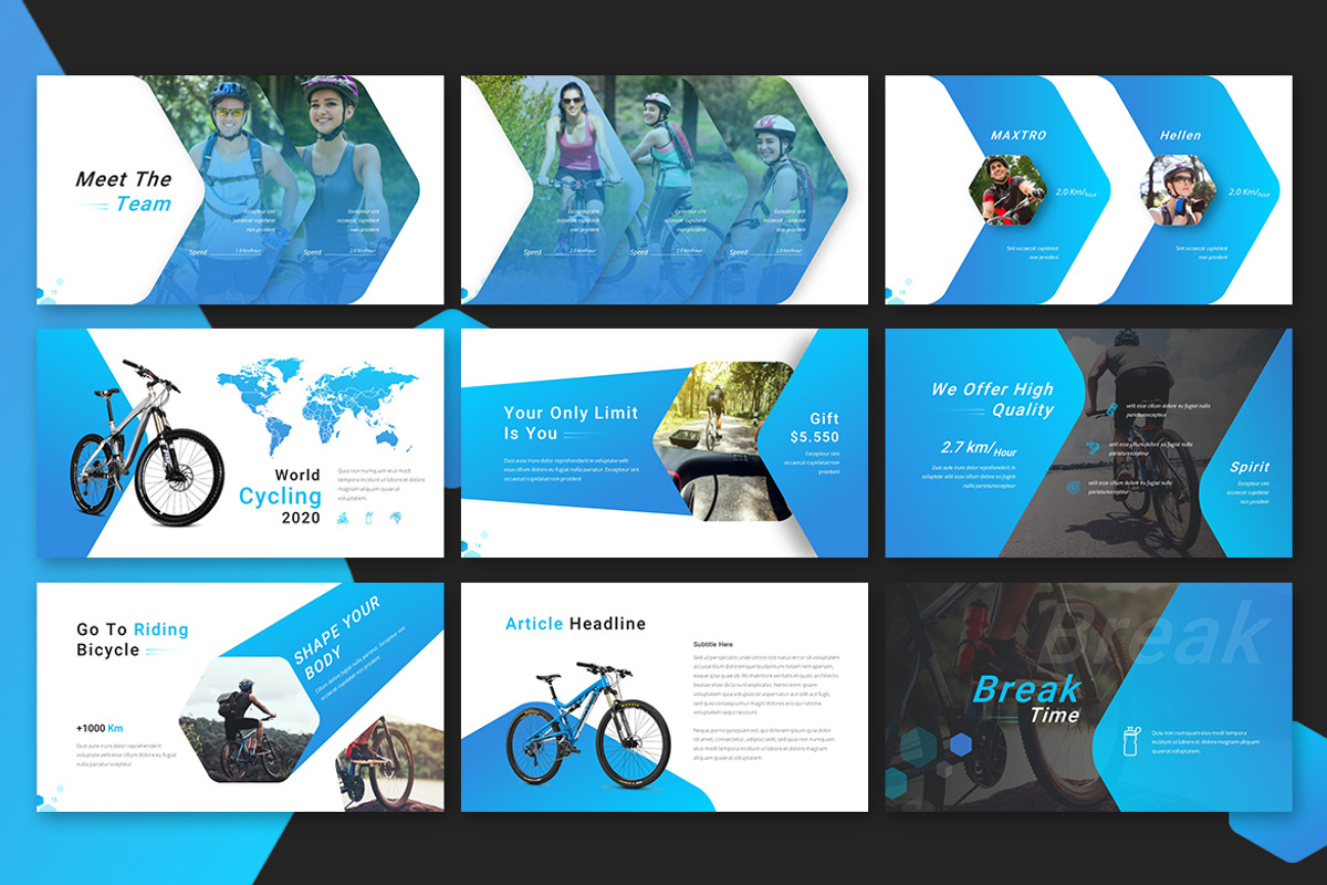 Faster - Sport Google Slides, a Presentation Template by Jegtheme (Photo 2 of 4)
