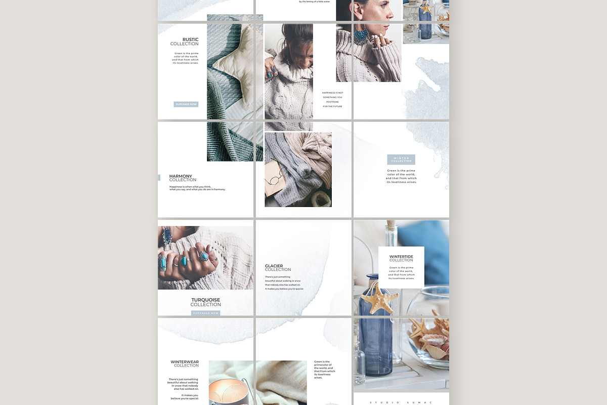 Alder Instagram Puzzle Template, a Social Media Template by Studio Sumac (Photo 3 of 5)
