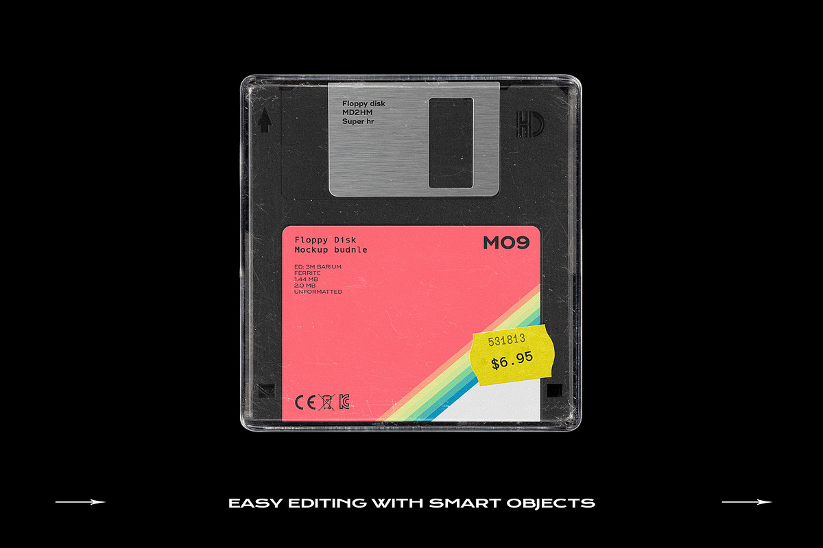Floppy Disk Mockup Template Bundle, a Product Mockup by PrintPixel (Photo 17 of 28)
