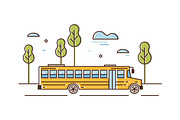 School bus line art, an Education Illustration by Good Studio (Thumbnail 1 of 4)