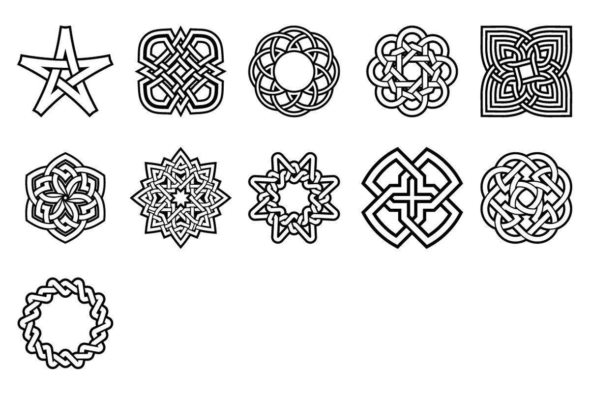 Celtic Knot Style Symbols, an Object Graphic by BackYard Graphics Co. (Photo 10 of 10)